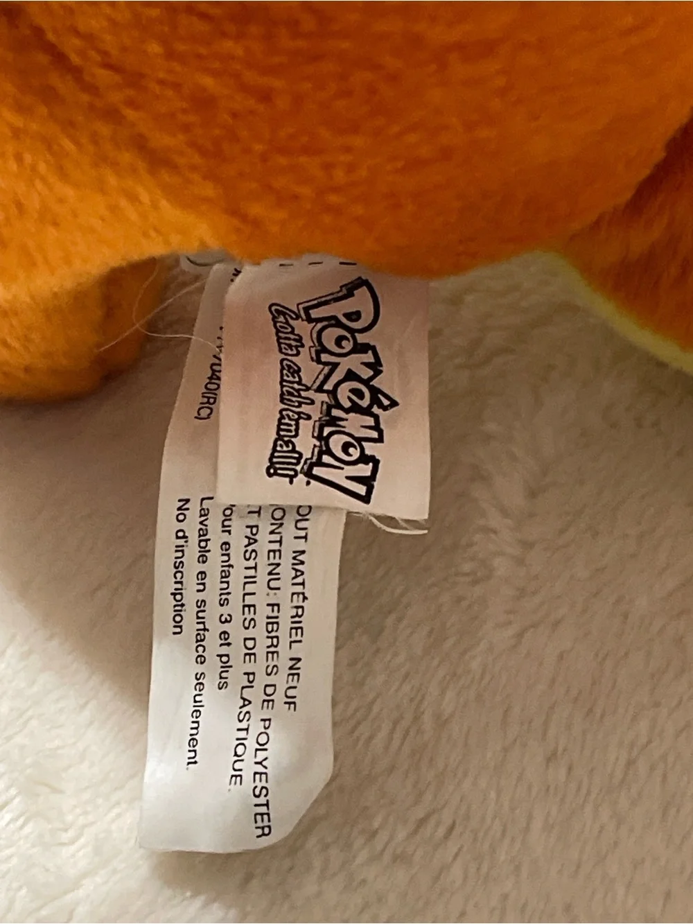 Pokemon Orange & Yellow Charmander Plush